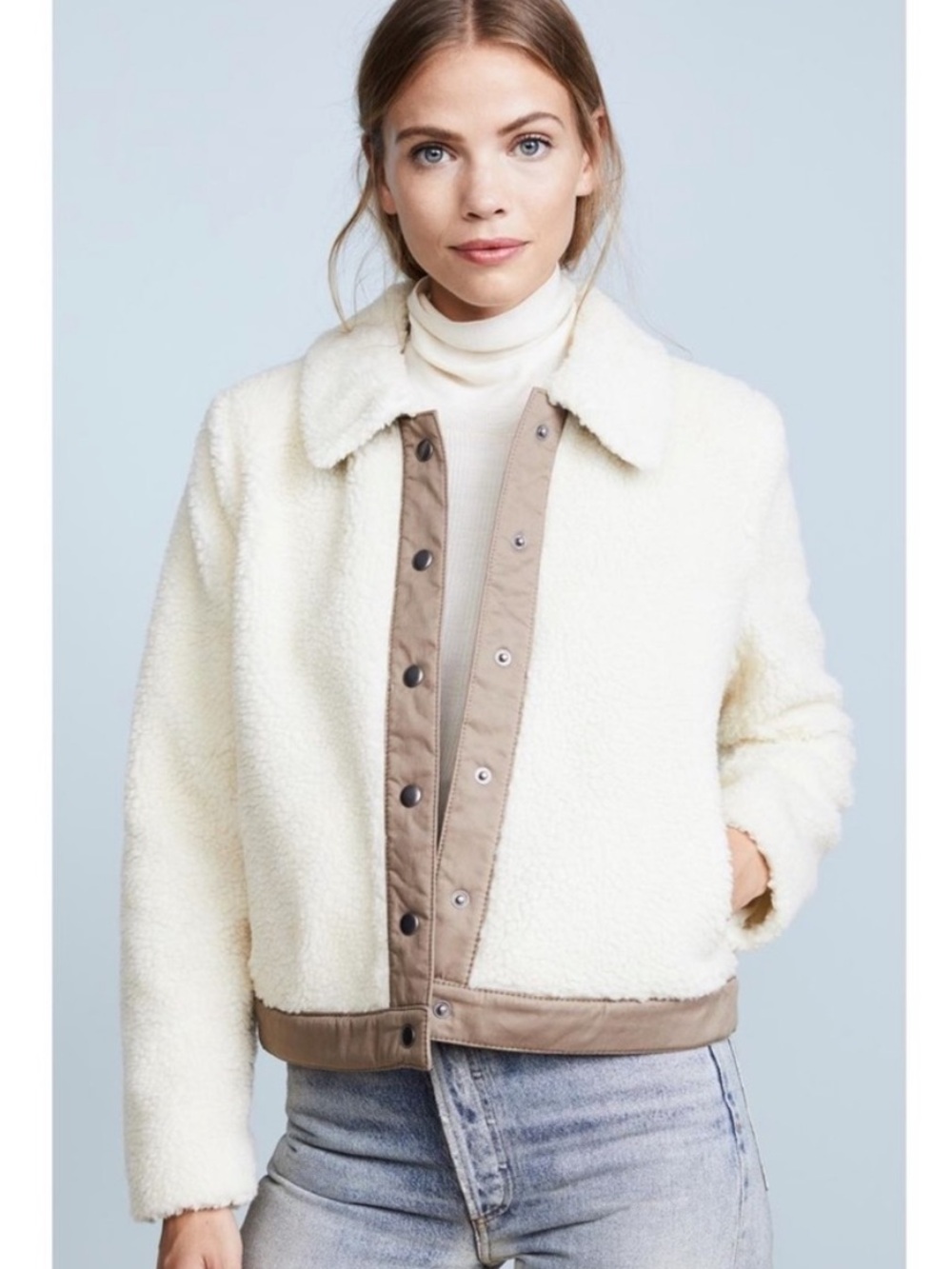 Madewell Cream Sherpa Jacket